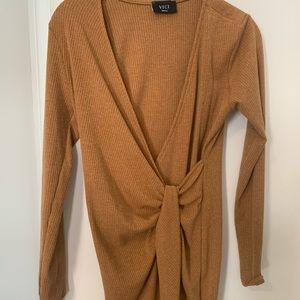 Vici camel sweater dress